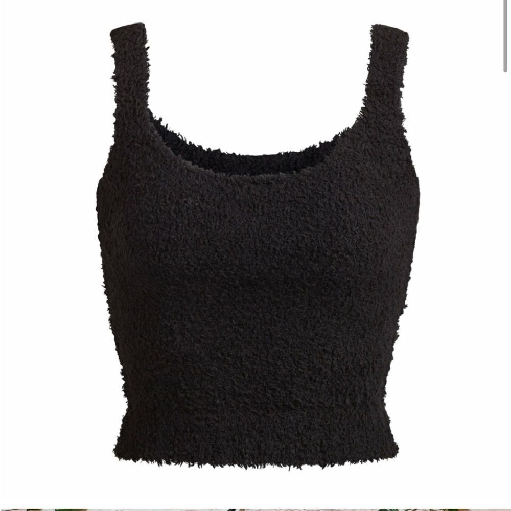 Skims Black onyx cropped tank top 2X